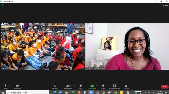 Zoom visit with Crestview Elementary